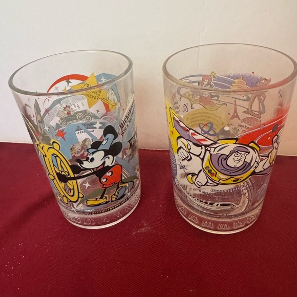 McDonald’s Walt Disney World 100 Years of Magic Glasses Cups Set of 2 - Picture 1 of 4